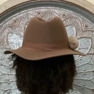 100% Wool Pecan Fedora with Band NWT Anna & Ava | Accessories | 0 Wool Pecan Fedora With Band Nwt  main image 2